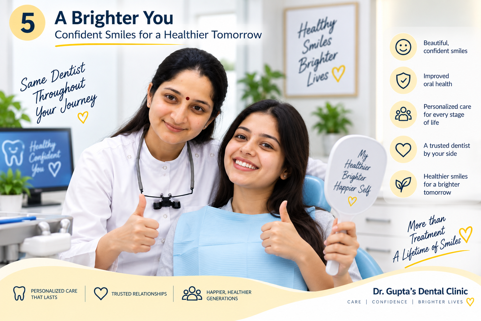 Confident healthy smile