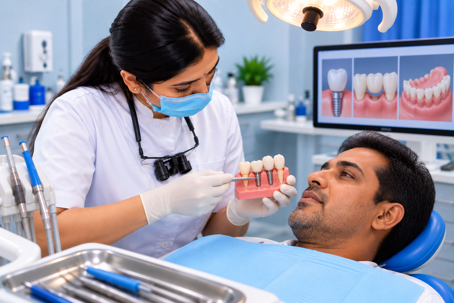 Dental care for replacement of missing teeth