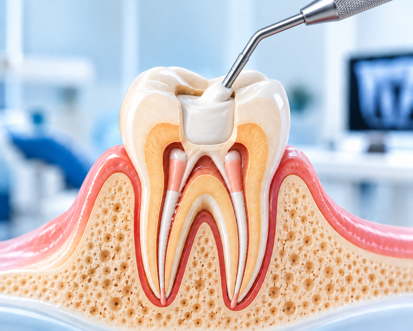 Restoration of a root canal treated tooth